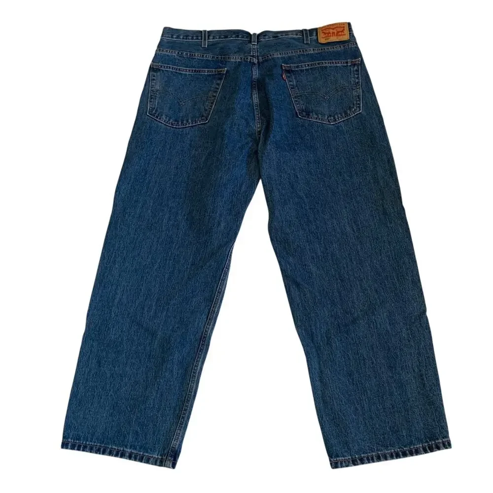 Levi's 550 Men's Size 44x30 Relaxed Fit Tapered Non-Stretch Denim Jeans